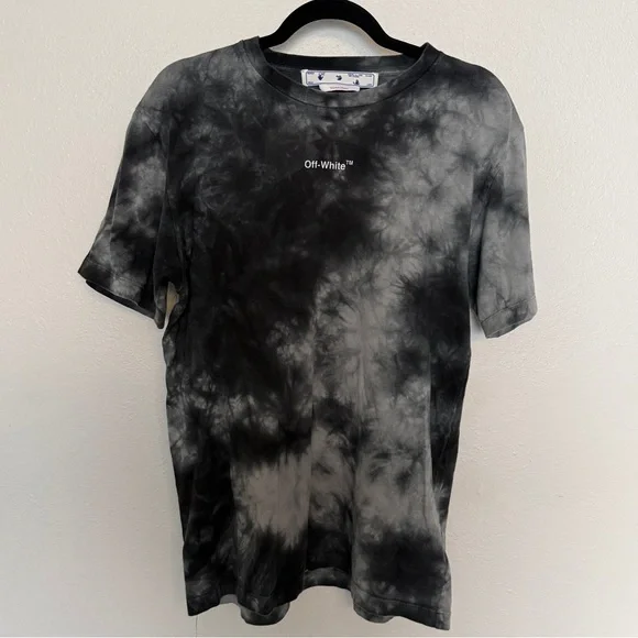 Off-White Men's Arrow Tie Dye Sim-Fit T-Shirt Medium - Picture 11 of 12